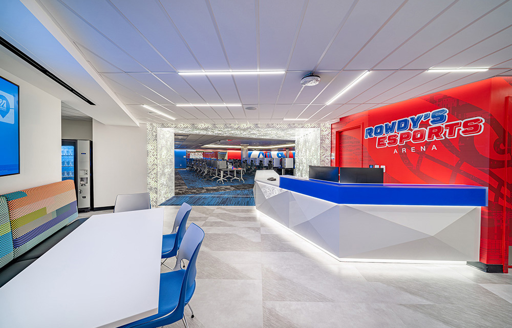 Project of the Month: Vantage Builders and JCJ Architecture complete 5,000 s/f buildout of the Rowdy’s Esports Arena at UMass Lowell